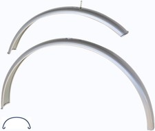 Büchel Schutzblechset Modell 501 28 Zoll silber vorne hinten 50mm ohne Streben