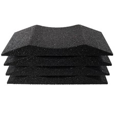 4x Reifenschuh Reifenschoner schwarz aus Gummigranulat 200mm breit HASKYY® 