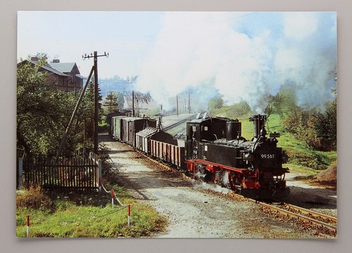 Postkarte dampflok 99 561 - dampflok,