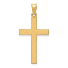 14k Gelbgold Kreuz Anhänger