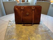 Handtasche THE Bridge Kastanien Brau Echt Leder 40x30x9 cm