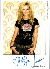 Original Autogramm Monika Gruber /// Autogramm Autograph signiert signed signee 