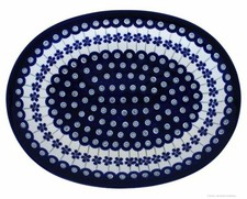 Bunzlauer Keramik Servierplatte / Aufschnittplatte 29,1x22,1x2.8cm im Dekor 166a