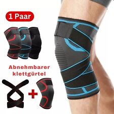 2x Kniebandage Kniestütze Knie Kompression Bein Schutz Bandage mit Klettbänder