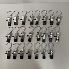 23x Stiefelhaken Klemmhaken Set Sockenklammer Metall Stiefelhalter Klammerbügel