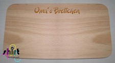 HB 25 - Oma Holzbrett Holzbrettchen Lasergravur Frühstücksbrettchen