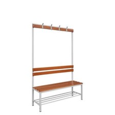 Umkleidebank, mit Schuhrost