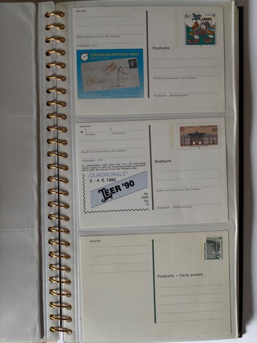 Briefmarken album ganzsachen - briefmarken,