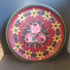 Bemalter Holzteller Wandteller