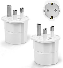 2 Stück Reiseadapter UK