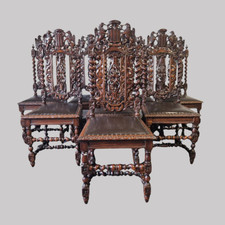 8 antike Renaissance Stühle