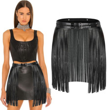 Black Streaming Skirt Damen