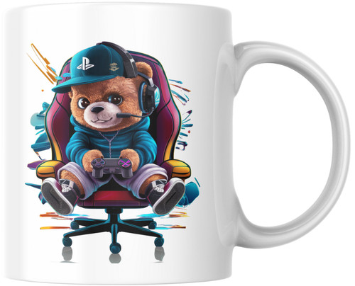 Cooler gamer teddybär mit - gamer,