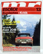 mr motor RUNDSCHAU+Kritik Nr.13/1970 - 1000km-Nürburgring/Ford 20M Turnier