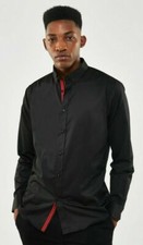 Satin-Finish Baumwolle Hemd