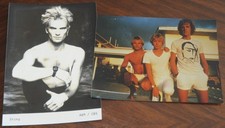 STING & THE POLICE: 2x original promo photo approx 13x18cm no CD Foto