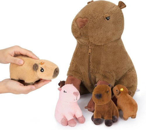 Plüsch capybara familie - plüsch,