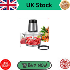 2L Elektrischer Fleischwolf Küchenmaschine Obst Mixer Gemüse Zerkleinerer Wurstmaschine