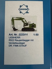 Conrad Liebherr 922 Bagger Dr. Fink Stauf passt zu NZG WSI LKW modelle 1:50