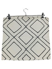 H&M Home Dekokissen Bezug 44x50 cm Baumwolle Geometrisch Beige Modern