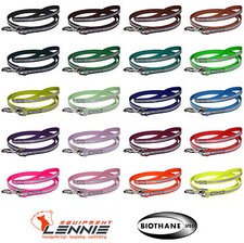 Genähte Führleine, 19mm Beta-Reflex-BioThane®, 20 Farben, Hundeleine, Kurzführer