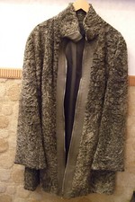 Graue persianerjacke mit - graue,
