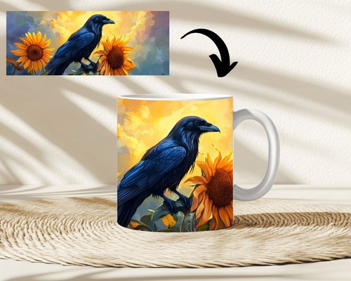 Kaffeetasse rabe mit - kaffeetasse,