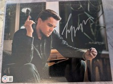 Leonardo DiCaprio signed Autogramm Inception 8x10 Beckett COA BAS