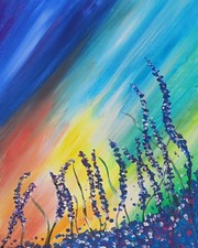Acrylbild auf leinwand - acrylbild,