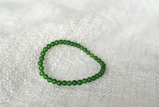 Grüne Jade Perlenarmband Armband Positive Energie Steine 4mm Länge 17cm