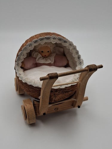 Alter puppenwagen holz mit - puppenwagen,