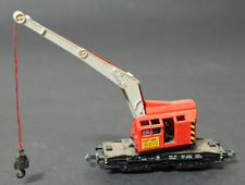 Alter Trix Kranwagen Spur N Modellbahn Minitrix Kran Wagen 3590 Güterwagen rot