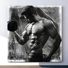 Leinwand Bild Mann Fitness
