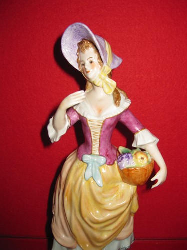 Dame mit hut biedermeier - dame,
