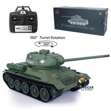 2,4G 1/16 Maßstab 7,0 Plastik sowjetischer T34-85 RTR RC-Panzer 3909 360° Turm
