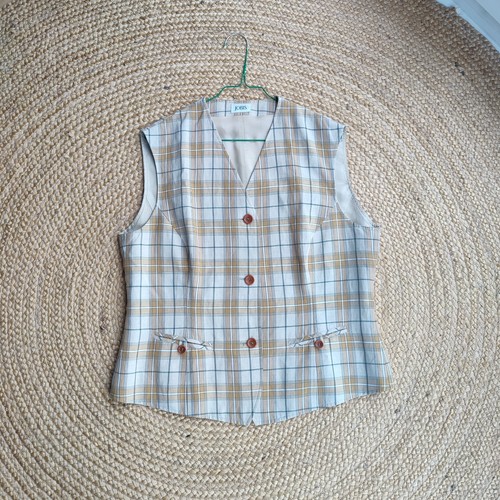 Vintage weste jobis kariert - vintage,