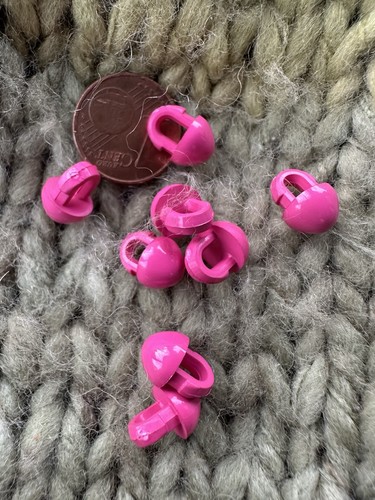 Knöpfe 5mm pink - 7,5mm, rosa