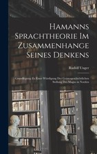 Unger - Hamanns Sprachtheorie