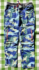 Mini Boden Zip Off Techno Hose, Camouflage, Größe: 140 (10 Jahre)