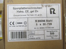 Spanplattenschrauben 5 x 35mm 500Stück  T25  halbrundkopf  / ContiPal3