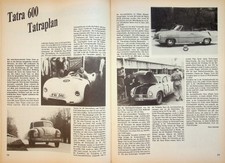 Oldtimer Markt 1061) Tatra 600