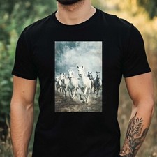 Herren T-Shirt Pferdeherde