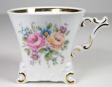 Edle Kaffeetasse, Gerold Porzellan, Wildrose, Bavaria, 2. Hälfte 20. Jh. #BA613 