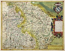 Bayern Original Kupferstich Landkarte Ortelius 1579