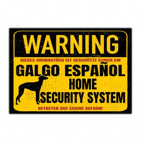 Galgo espanol schild - schild, warning