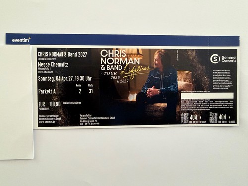 Chris norman ticket chemnitz - ticket,
