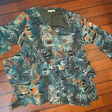 NESLAY cut out Tunika destroyed style Lagenlook  xxl /48-50 GRAFFITI KOFFERMODE