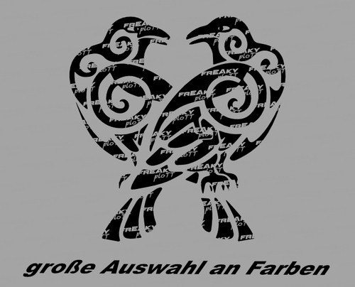 Hugin und munin - und, aufkleber