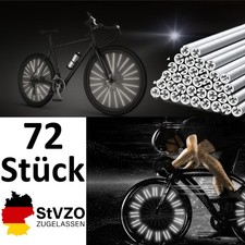 Fahrrad Speichenreflektoren 72 Stück Speichen Reflektoren StVZO zugelassen