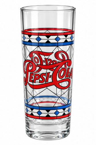 Pepsi cola retro - design, glas